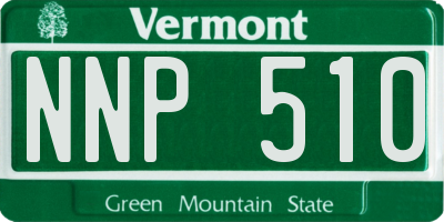 VT license plate NNP510