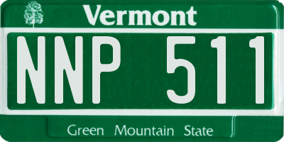 VT license plate NNP511