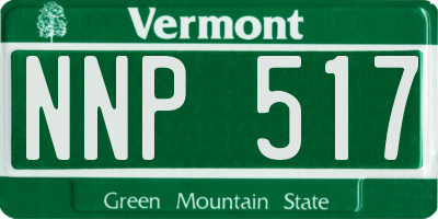 VT license plate NNP517