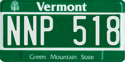 VT license plate NNP518