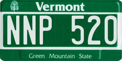 VT license plate NNP520