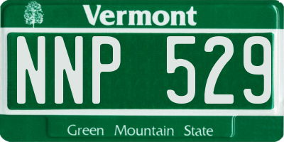 VT license plate NNP529
