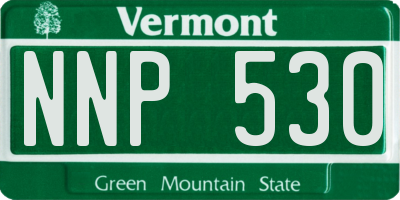 VT license plate NNP530