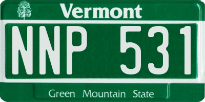 VT license plate NNP531