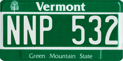 VT license plate NNP532