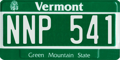 VT license plate NNP541