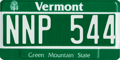 VT license plate NNP544