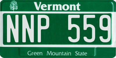 VT license plate NNP559