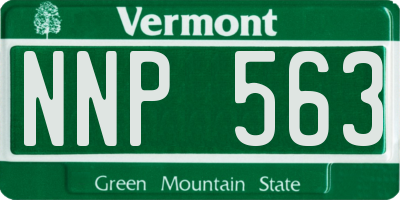 VT license plate NNP563