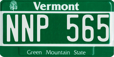 VT license plate NNP565