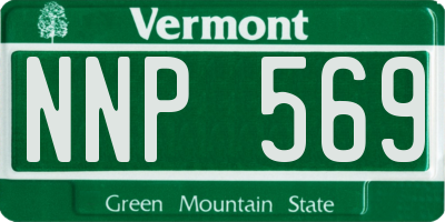 VT license plate NNP569