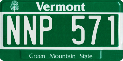VT license plate NNP571