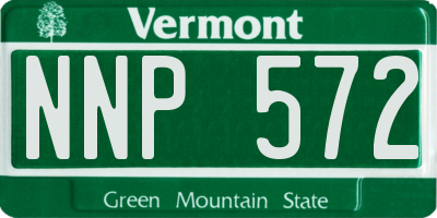 VT license plate NNP572
