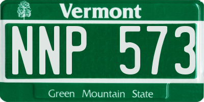 VT license plate NNP573