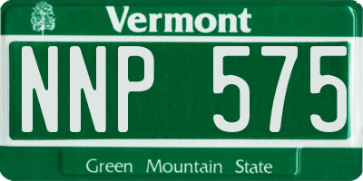 VT license plate NNP575