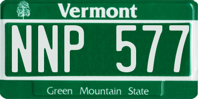 VT license plate NNP577