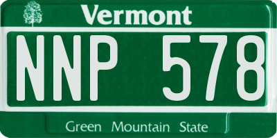 VT license plate NNP578