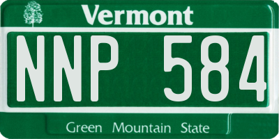 VT license plate NNP584