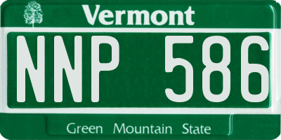 VT license plate NNP586