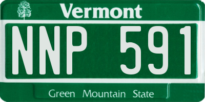 VT license plate NNP591
