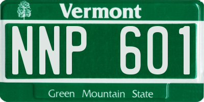 VT license plate NNP601