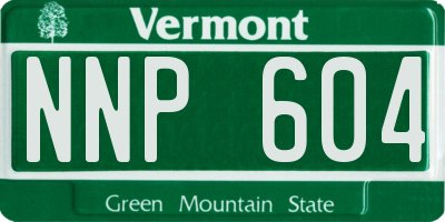 VT license plate NNP604