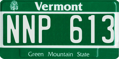 VT license plate NNP613