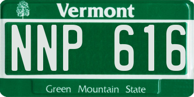 VT license plate NNP616
