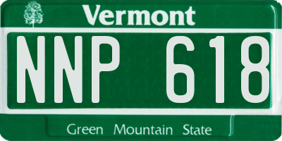 VT license plate NNP618