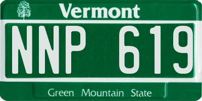 VT license plate NNP619
