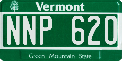 VT license plate NNP620