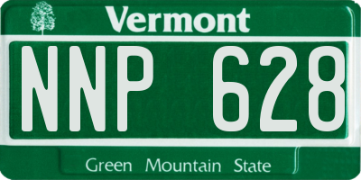 VT license plate NNP628