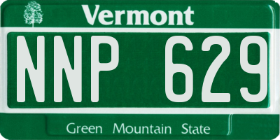 VT license plate NNP629