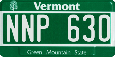 VT license plate NNP630