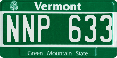 VT license plate NNP633