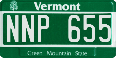 VT license plate NNP655