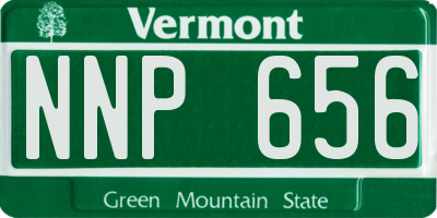 VT license plate NNP656