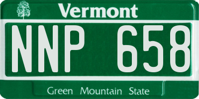 VT license plate NNP658