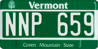 VT license plate NNP659