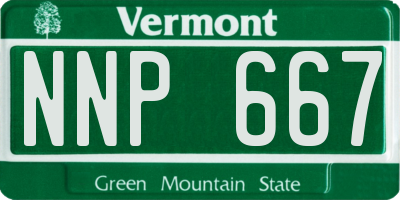 VT license plate NNP667
