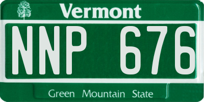 VT license plate NNP676