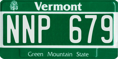 VT license plate NNP679