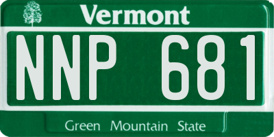 VT license plate NNP681