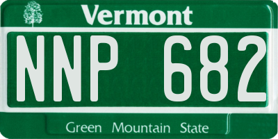 VT license plate NNP682