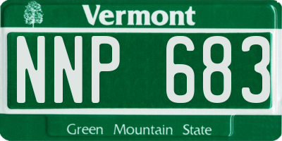 VT license plate NNP683