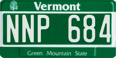 VT license plate NNP684