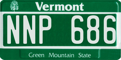 VT license plate NNP686