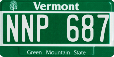 VT license plate NNP687