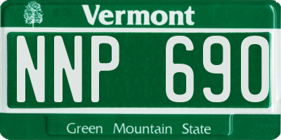 VT license plate NNP690