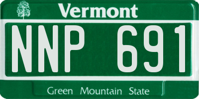 VT license plate NNP691